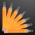 4" Orange Mini Glow Sticks with Lanyard - Blank